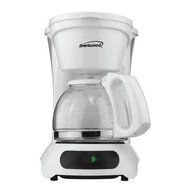 650 Watts Coffee Maker, 4 Cup Capacity, Tempered Heat-Resistant Glass Carafe, White N3