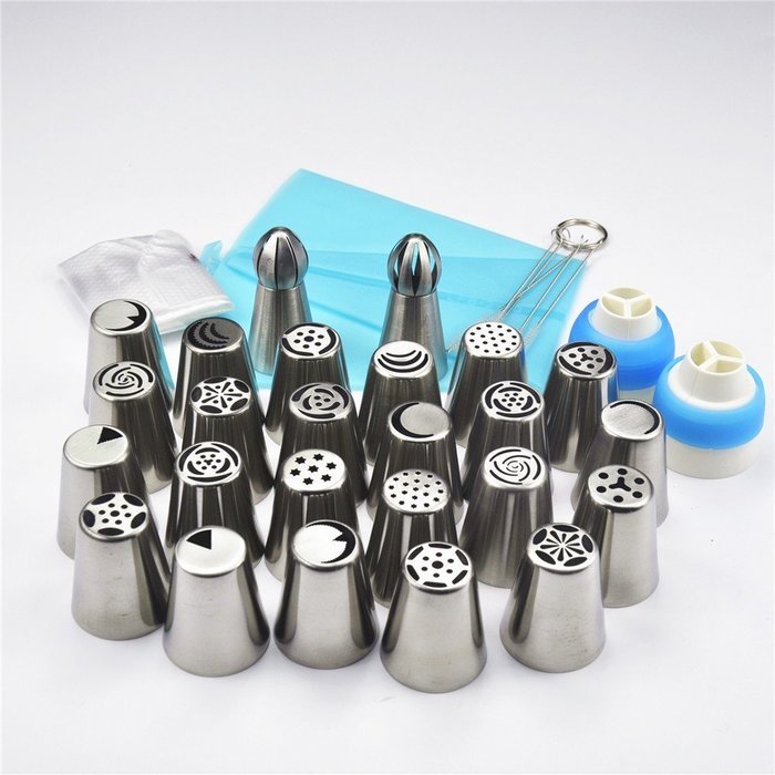TANGCHU Russian Piping Tips Set Nozzle Cake Decoration Sphere Tips Icing Piping Tulip Cake Coupler Tool cake decorations... N13
