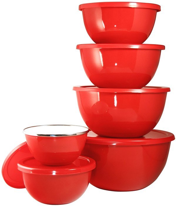 Reston Lloyd Calypso Basics 12-Piece Bowl Set, Lime N2