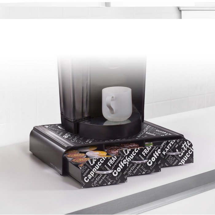 Mind Reader Anchor' Coffee Pod Storage Drawer for 50 Nespresso Capsules, White N43