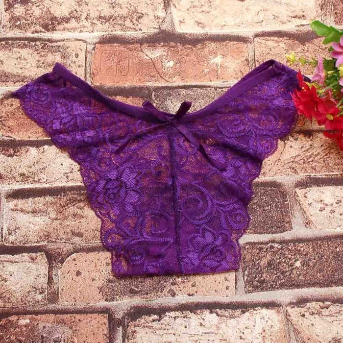 Underpants ，Beautyvan Comfortable 2016 New lingerie Red Women Butterfly Back Lace Underwear Lady Hot (Beige) N12