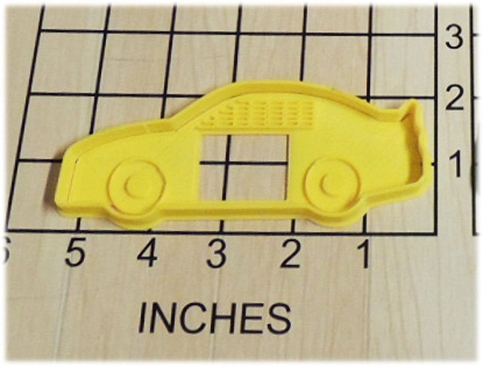 Race Car Shaped Cookie Cutter and Stamp fits with NASCAR theme #1190