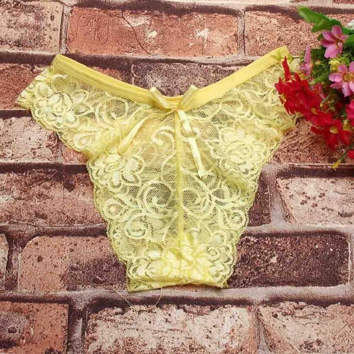 Underpants ，Beautyvan Comfortable 2016 New lingerie Red Women Butterfly Back Lace Underwear Lady Hot (Beige) N15
