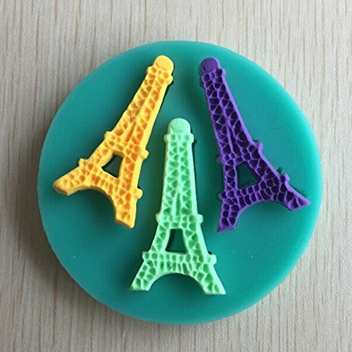 Bluelover Silicone Eiffel Tower Fondant Cake Mold Mini Chocolate Sugar Mold Baking Tool