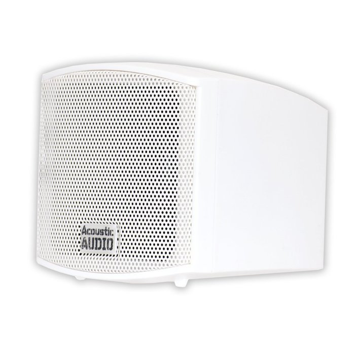 Acoustic Audio AA321W Mountable Indoor Speakers 4000 Watts White Bookshelf 10 Pair Pack AA321W-10Pr N2