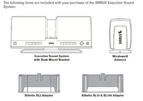 Sirius SLEX2 Stilletto Universal Executive Sound System N3