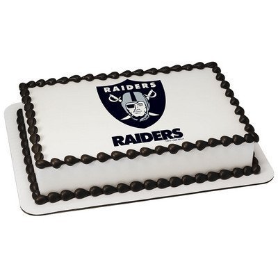 Oakland Raiders Licensed Edible Cake Topper #4579