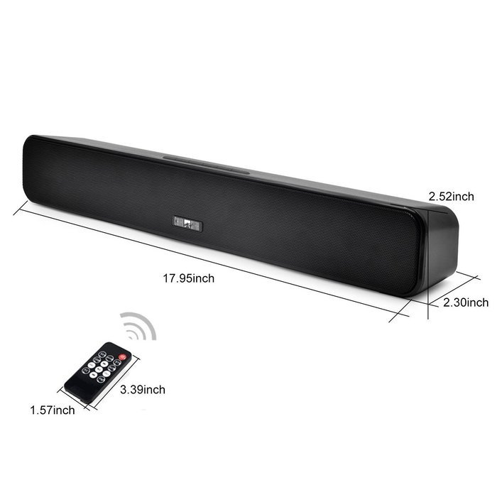 Chialstar Wireless 2.0 Channel Real Sound Bar with 12W Super Bass Surround Sound Bluetooth Speaker Powerful Home... N4