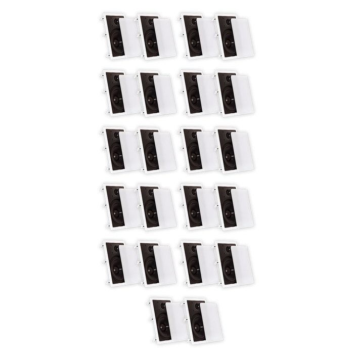 Theater Solutions 8 Inch In Wall Speakers Home Theater 4400 Watts 11 Pair Pack 11CS8W N2