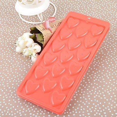 Sher Plastic Rectangle Love Ice Mold Set of 2 Piece,24.5x10.5x2.5cm N5