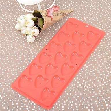 Sher Plastic Rectangle Love Ice Mold Set of 2 Piece,24.5x10.5x2.5cm N6