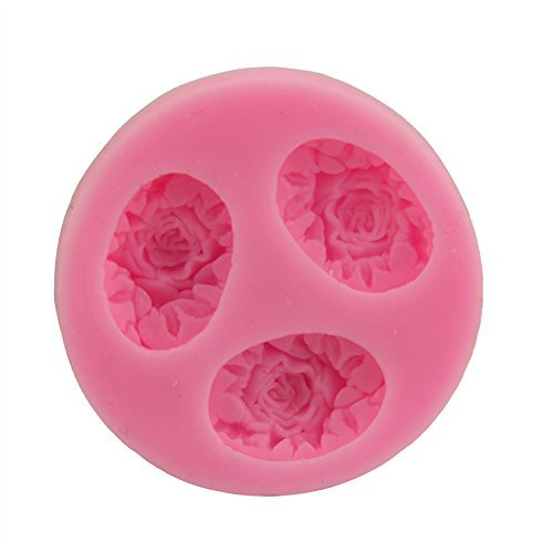 Let'S Diy 3 Round Roses Cake Molds Fondant Chocolate Silicone Mold Silicone Candy Moulds Cake Tools