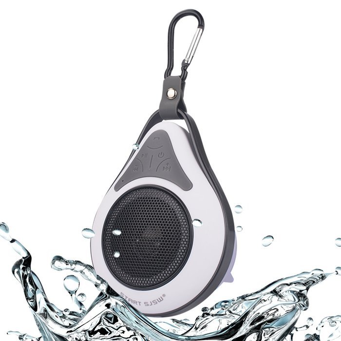 Start Sjsw Waterproof Bluetooth Shower Speakers - IPX6 Certified - For use in Bathroom, Kitchen, Car, Outdoors... N10