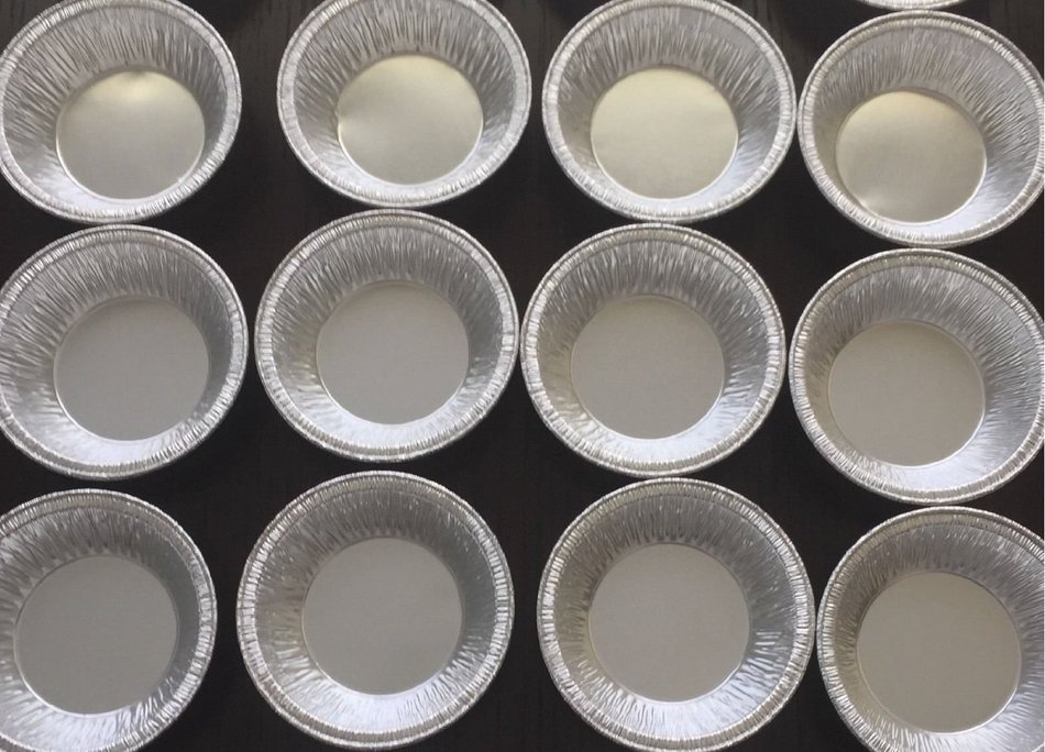 50 Silver Aluminum Foil Tart Pan 3" A90 Wilkinson Disposable Mini Pie Tin