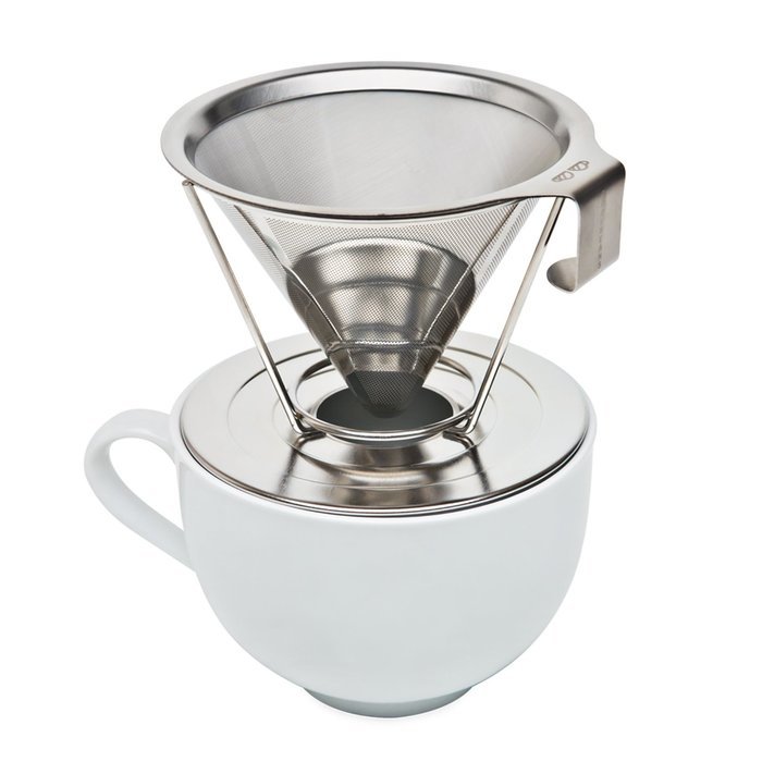 Reusable Pour Over Coffee Filter with Upgraded Cup Stand, Handle, and Stainless Steel - Portable Paperless Drip... N4