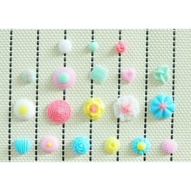 Y&XL&H Buttons Fondant Cake Silicone Mold Cake Decoration Tools,L10.3cmW7cmH1cm N3