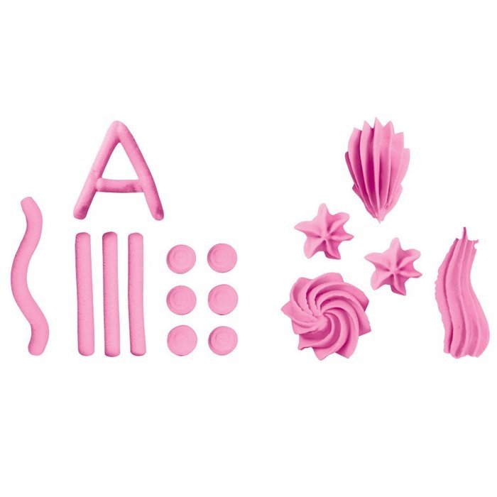 Wilton 704-0192 Icing Pouch with Tips, 8-Ounce, Pink N2