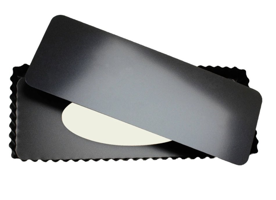Tosnail Rectangular Quiche Pan With Removeable Bottom - 14" L x 6" W x 1" H