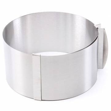6 to12 Inch Stainless Steel Adjustable Mousse Cake Ring Baking Mold N4