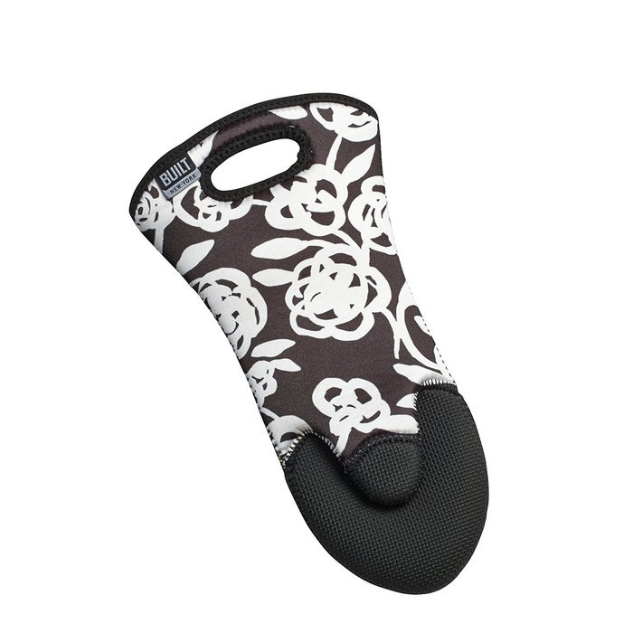 BUILT NY Sizzler Neoprene Oven Mitt, Plum Dot N4