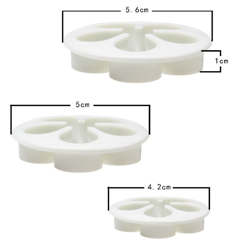 Kobwa(TM) Cake Jelly Candy Marzipan Fondant Torte Kuchen Baking Mold Set (White, Set of 33 Pcs) with Kobwa's Keyring N2