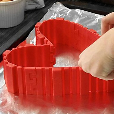 Sher 4Pcs/lot Magic Bake Snakes Grade Silicone Bake All Cakes Cake Mould Tools N4