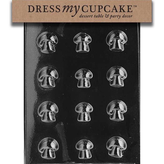 Dress My Cupcake Chocolate Candy Mold, Mushrooms