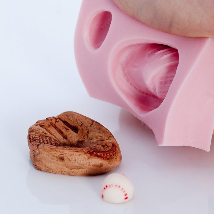 Baseball glove and ball Silicone Mold Food Safe Fondant, Chocolate, Candy, Resin, Polymer Clay, Jewelry, Craft...