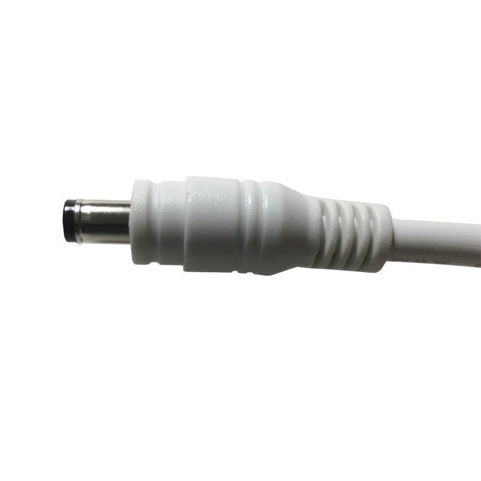 Hanvex HDX20W 20ft 18AWG 2.1mm x 5.5mm DC Plug Extension Cable for Power Adapter, White, Heavy Duty N3