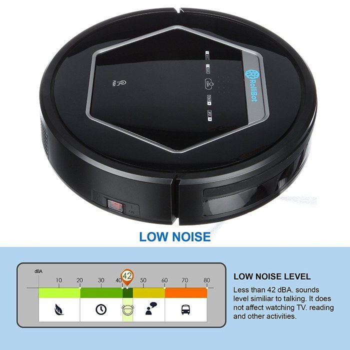 RolliBot Robot Vacuum Cleaner - Sweeping, Mopping, Cleaning Vacuum Robot with UV Sterilization, Automatic Recharging... N26