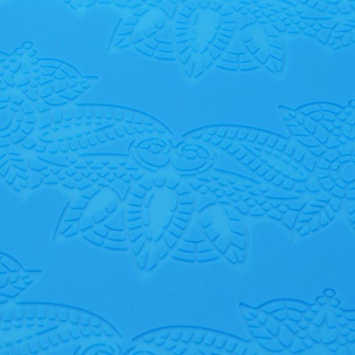 Texay(TM) 38.528.5cm Blue Silicone Fondant Cakes Beautiful Pattern Decorating Baking Mold DIY Cake Decoration... N2