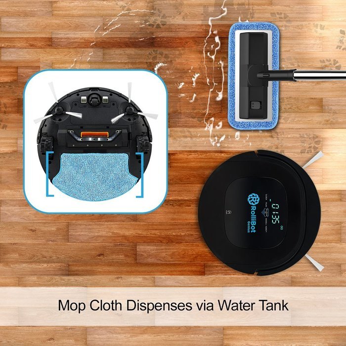 RolliBot Robot Vacuum Cleaner - Sweeping, Mopping, Cleaning Vacuum Robot with UV Sterilization, Automatic Recharging... N31