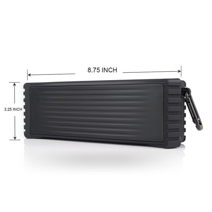 Bluetooth Speakers V2, 10m Bluetooth Range & Built-in Mic, Dual-Driver Portable Wireless Speakers with Low Harmonic... N8