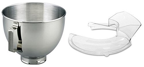 KitchenAid K45; K45SS Mixing Bowl With Handle and Pouring Shield K45SBWH"