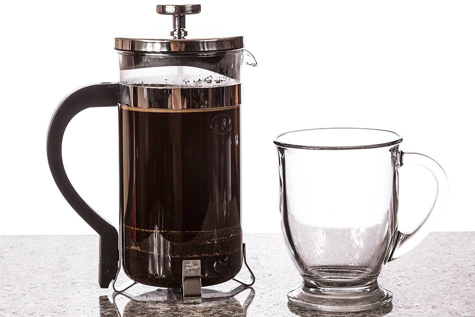 BOJE French Press Coffee Maker - Cafetiere - FREE Replacement Glass With Warranty - Stainless Steel and Durable... N5