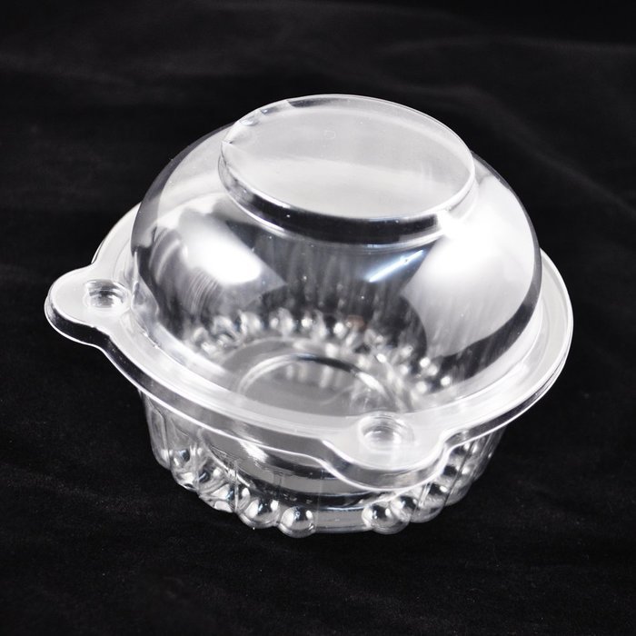SODIAL(R) 100 Large Single Clear Cupcake Pod Cake Muffin Cases