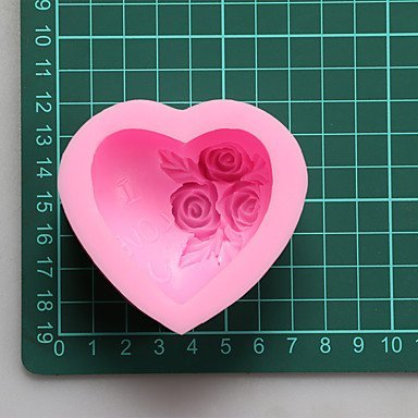 Y&XL&H Valentine's Day Gift Rose Love Chocolate Silicone Molds,Decoration Tools Bakeware