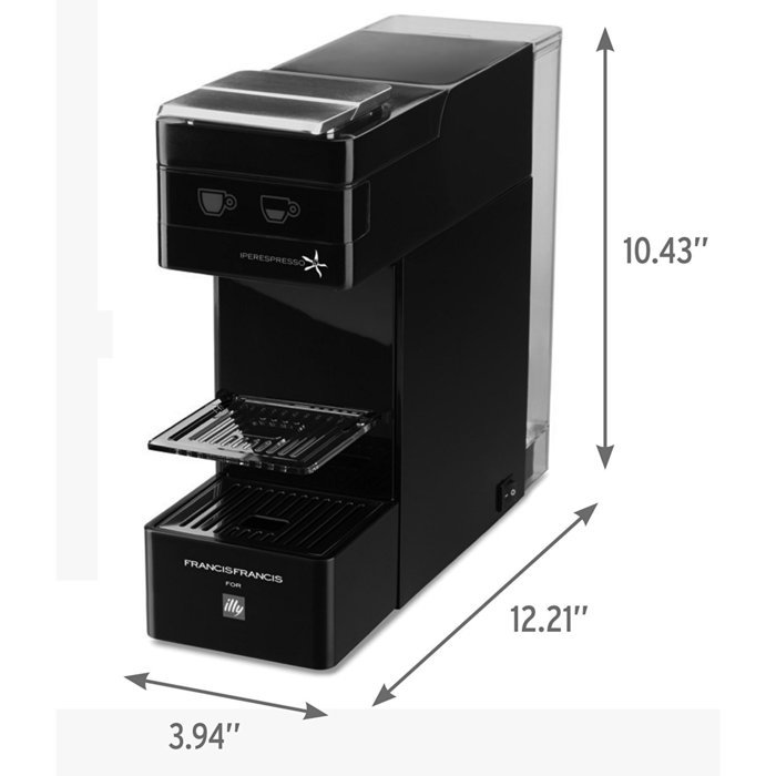 Illy Francis Francis Y3 iperEspresso Machine, Black N4 free image download