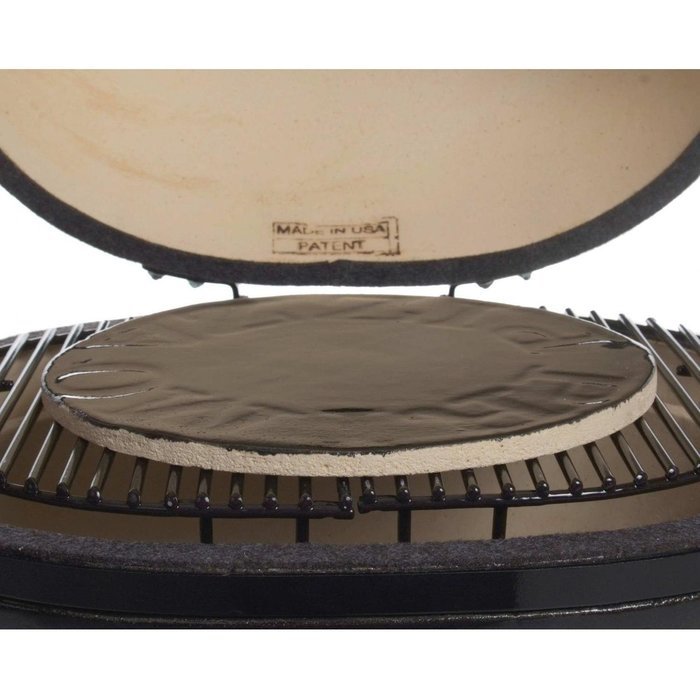Primo 338 Porcelain Glazed Pizza Baking Stone for Primo Oval XL or Kamado Grill