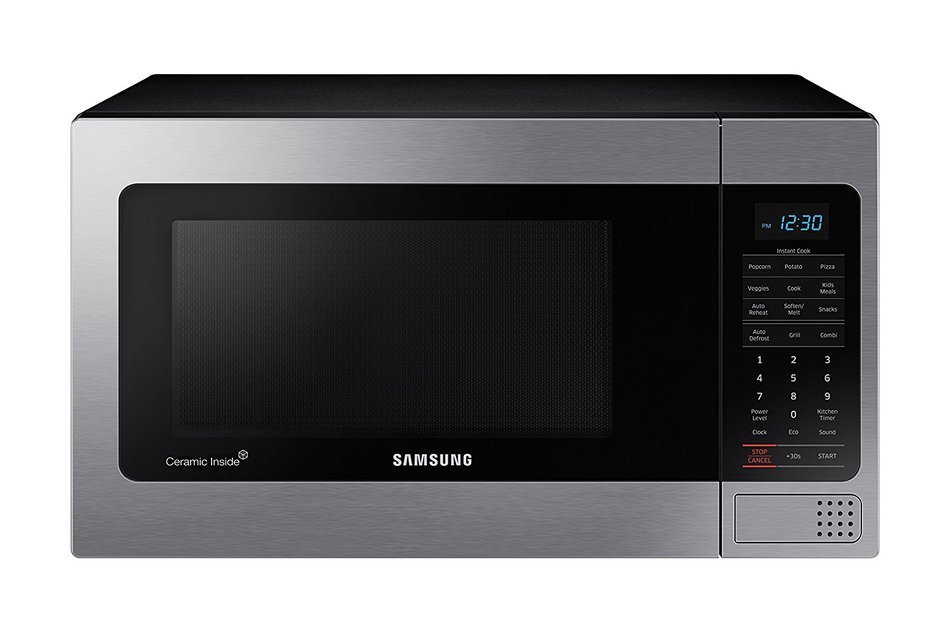 Samsung Counter Top Microwave, 1.1 Cubic Feet, Black with Mirror Finish