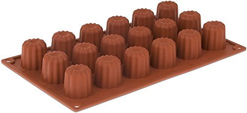 Pavoni Orange Non-Stick 18 Mini Cannele