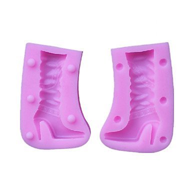 Y&XL&H Boots Fondant Cake Chocolate Resin Clay Candy Silicone Mold,L7.3mW5cmH2.8cm N3