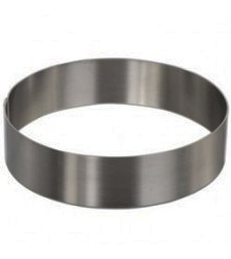 Seamless Round Cake Mold/Pastry Ring, S/S, Heavy Gauge. (6" x 1.75") N2