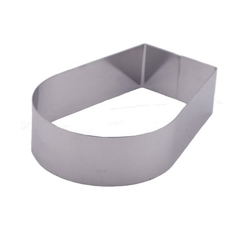 Fat Daddio's Stainless Steel Arch Cake and Pastry Ring, 5.75 x 4 x 2