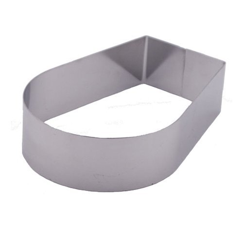 Fat Daddio's Stainless Steel Arch Cake and Pastry Ring, 5.75 x 4 x 2 N3