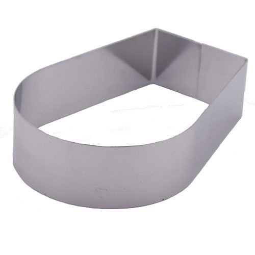 Fat Daddio's Stainless Steel Arch Cake and Pastry Ring, 5.75 x 4 x 2 N4