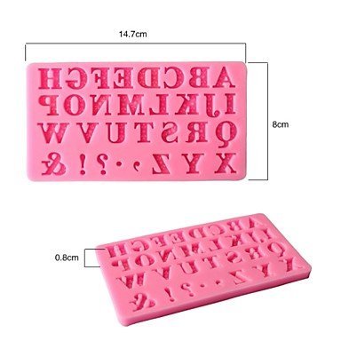 Y&XL&H Letter Fondant Cake Cake Chocolate Silicone Molds,Decoration Tools Bakeware N3