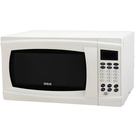 Microwave Oven 1.1-cu Ft White 10 Power Levels 6 One-touch Cooking Menus