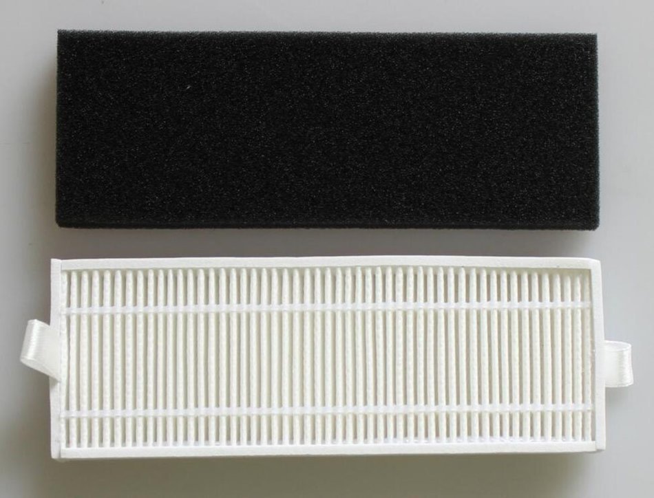 Replacement HEPA Filter&Filter Pulp for Ecovacs Deebot DT85 DM81 DT83Vacuum Cleaner