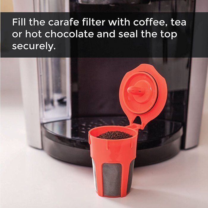 Reusable Carafe - Refillable Keurig Multi-beverage Filter - Compatible with Keurig 2.0 Brewers (K200, K300, K400... N4